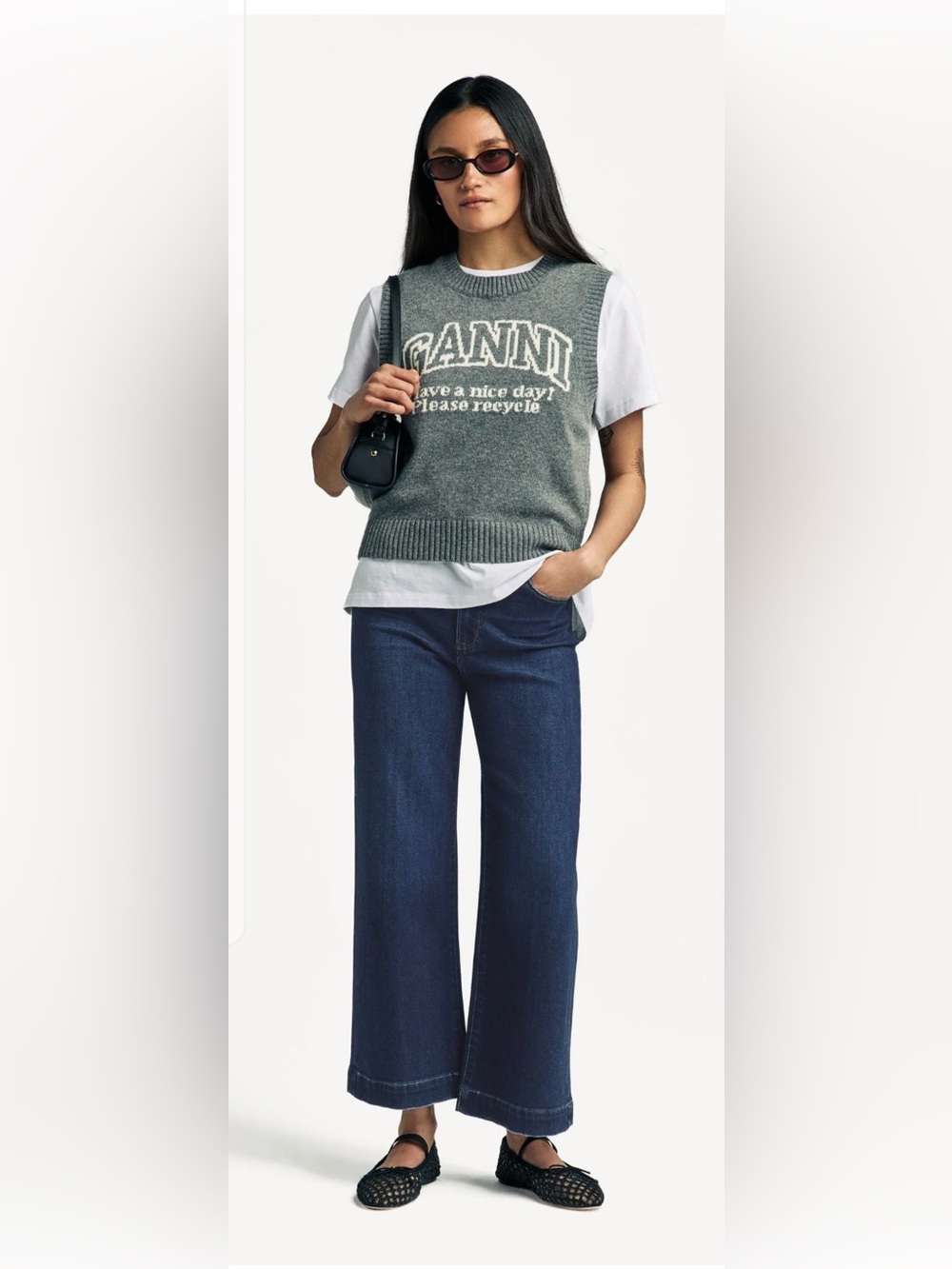 PAIGE Anessa Wide Leg Jeans 28 The Disco EC